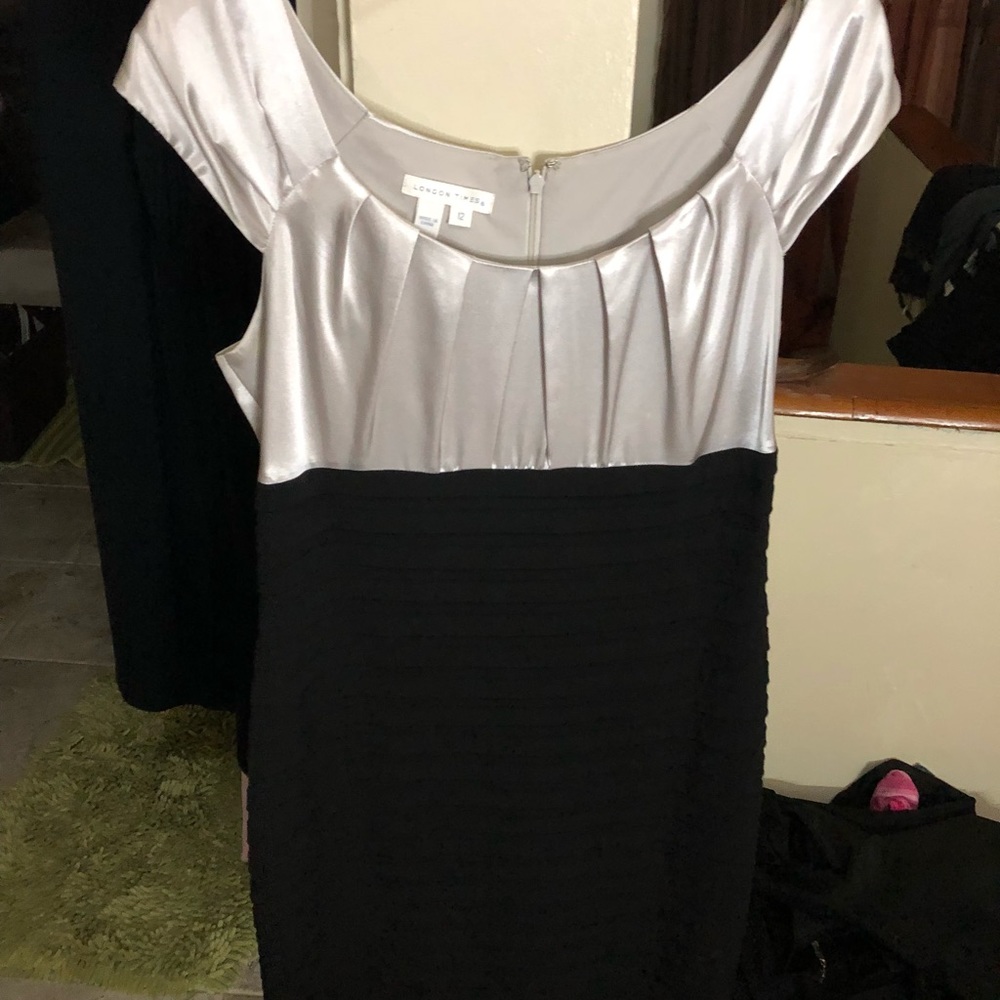 London time for silver and black dress